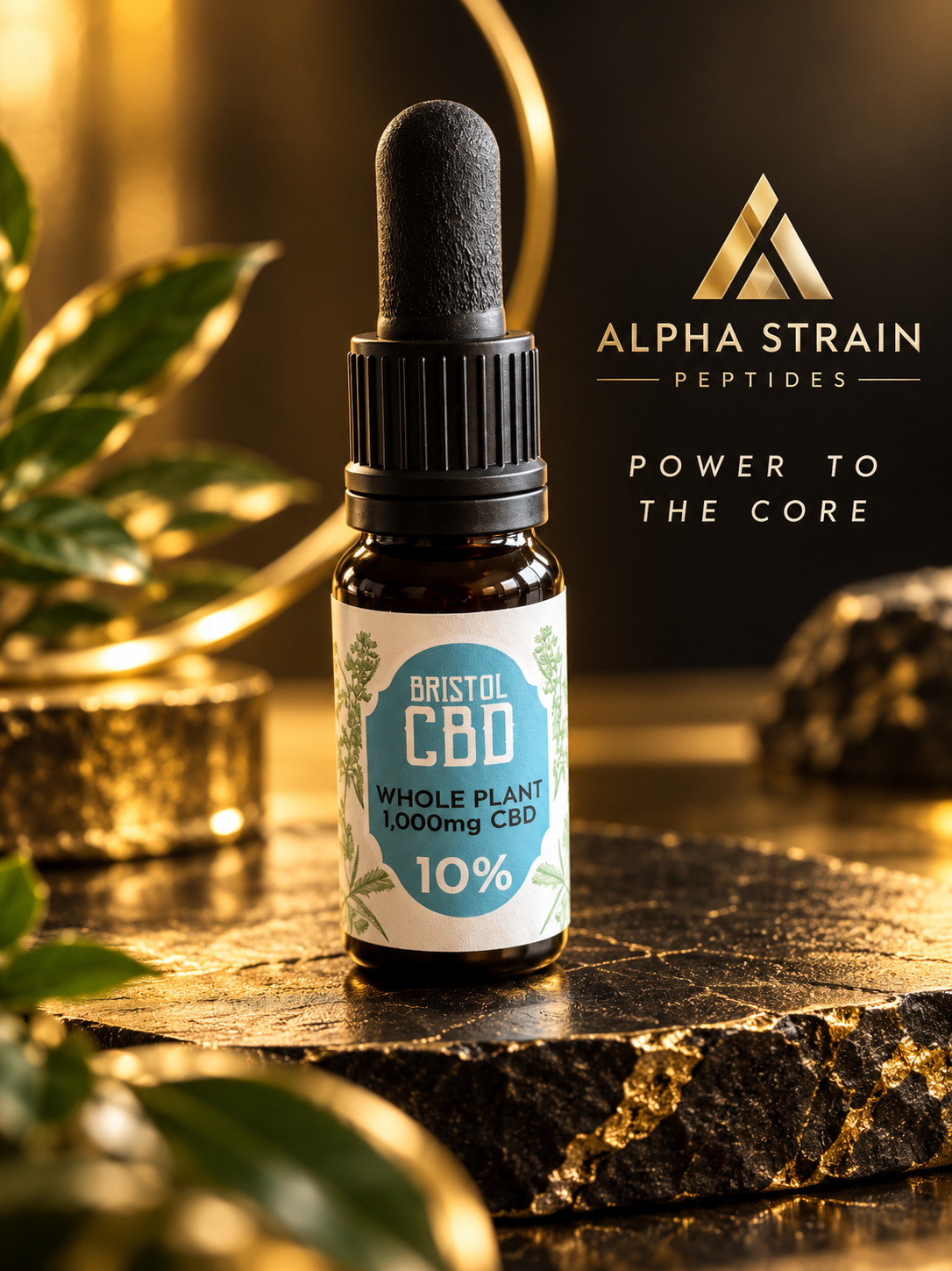 10% Whole Plant, Full Spectrum CBD Oil.