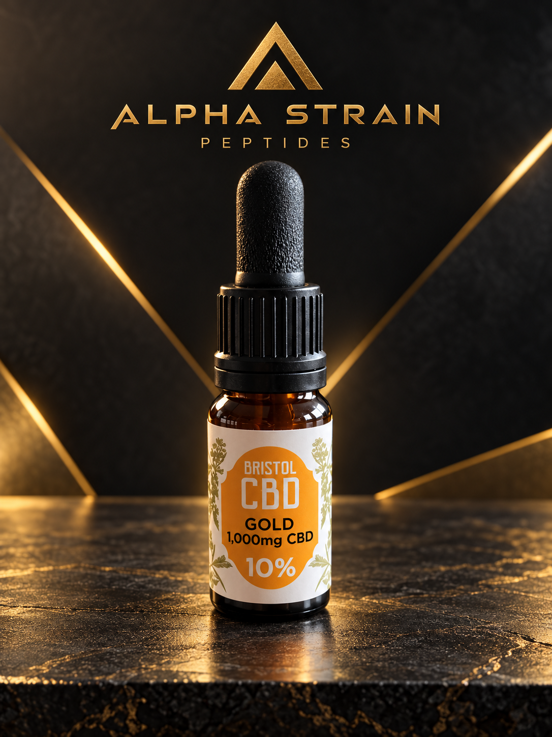 10% Gold, Full Spectrum CBD Oil – Mild Taste