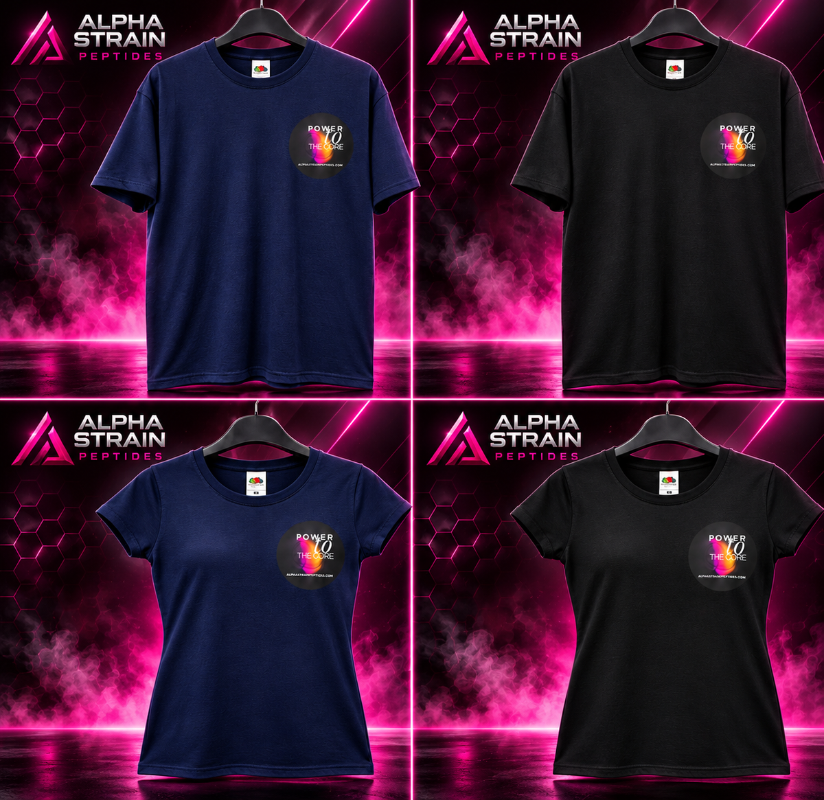 Mens Alpha Strain Peptides T-shirt.