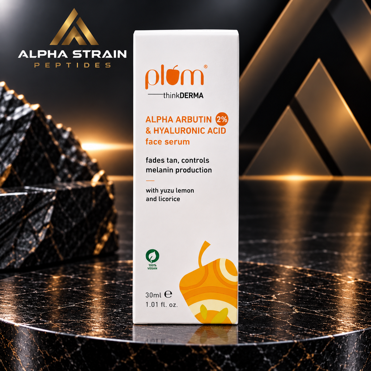 Plum Alpha Arbutin 2% & Hyaluronic Acid Face Serum (30ml)