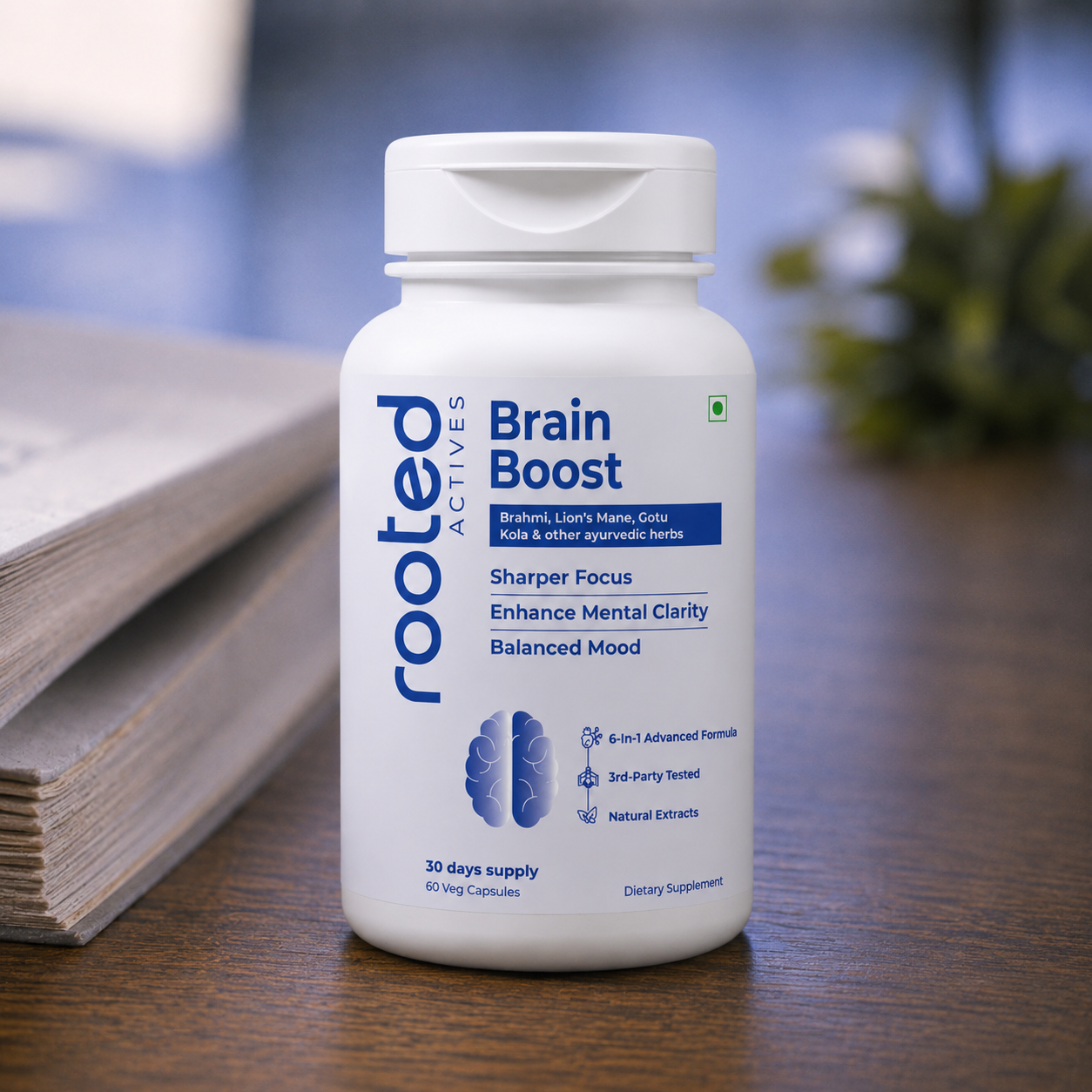 Rooted Brain Boost.                    60 Capsules.