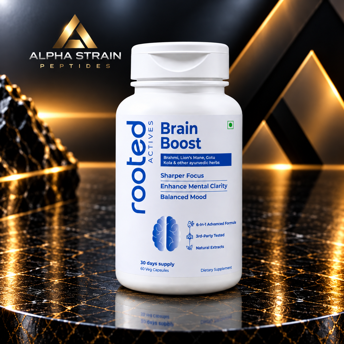 Rooted Brain Boost.                    60 Capsules.