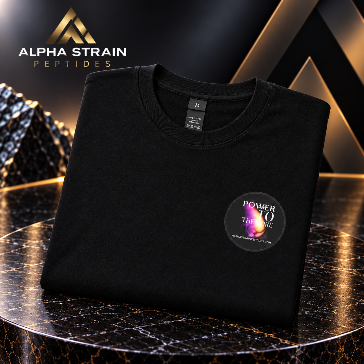 Alpha Strain Peptides T-shirt.    XL in stock